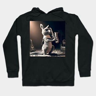 Kangaroo sax player Hoodie